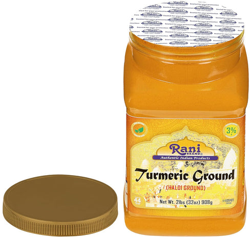 Rani Turmeric (Haldi) Root Powder Spice, 32oz (2lbs) Bulk PET Jar, 100% Pure, Vegan, Kosher