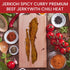 Pack, 1 oz Jerkioh Spicy Curry Premium Beef Jerky Authentic Vietnamese Street Food Flavor with Chili Heat | Gourmet