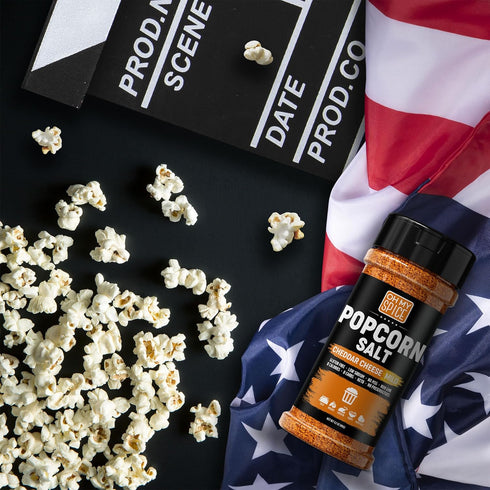 Popcorn Seasoning Cheddar Cheese Powder Mix, Gluten Free & Low Sodium Nacho Cheese Flavor, 4.2oz