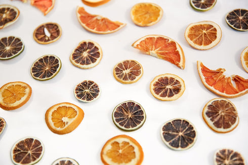 Pack 2 oz BlueHenry Variety Dried Fruit Garnish - Orange, lime, lemon and grapefruit - each