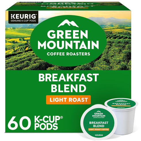 Green Mountain Coffee Roasters Breakfast Blend, Keurig Single Serve K-Cup Pods, Light