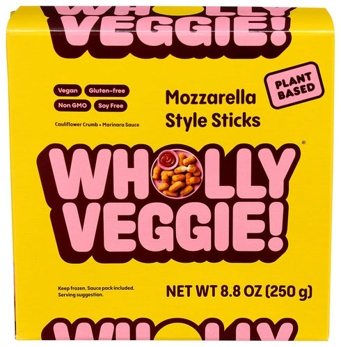 Wholly Veggie , Frozen, Cheese Sticks Plant Based Mozzarella, 8.8 Ounce