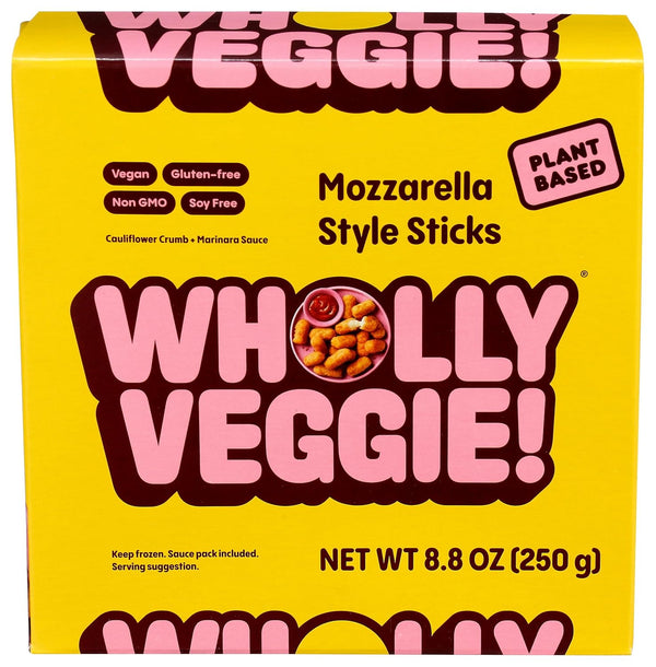 Wholly Veggie , Frozen, Cheese Sticks Plant Based Mozzarella, 8.8 Ounce