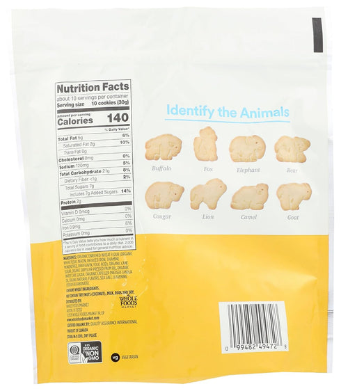 365 11 by Whole Foods Market, Organic Vanilla Animal Cookie, Ounce
