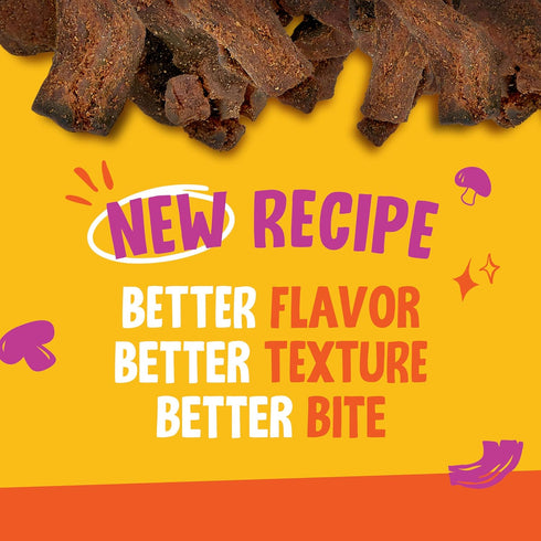 3-Pack Yummy 0.58 lbs., The Daily Good Mushroom Jerky - Snacks, High-Fiber Mushroom Snack, Gluten-Free Food, Contains