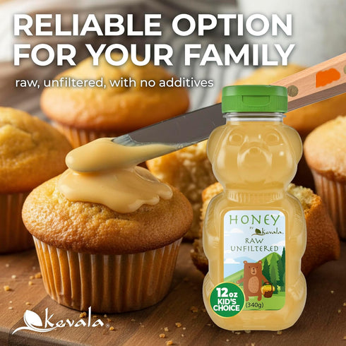 12 Oz Kevala Raw Unfiltered Honey