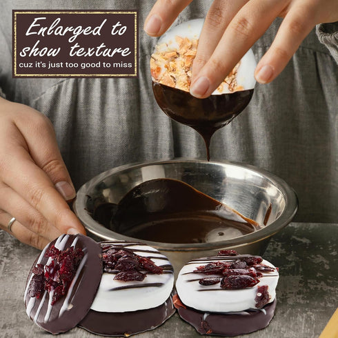 Pastry Perks 6 Mothers Day Gourmet Chocolate-Covered Cookies, Gift Box Sweet Treats for Mom, Grandma, and Women Food