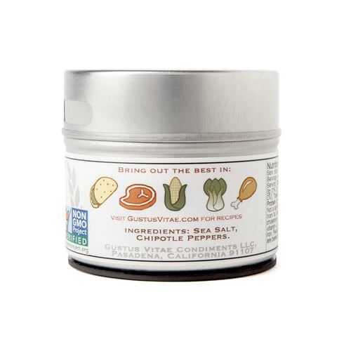 Chipotle Sea Salt | Authentic Artisanal Seasoning | All Natural, Non GMO | Hand Crafted in Small Batches | Made in USA