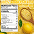 Nahasahr 4oz Dried Lemon Zest - Dried Granulated Lemon Peel for Baking, Tea, Cooking & Seasoning - Real Citrus Peel