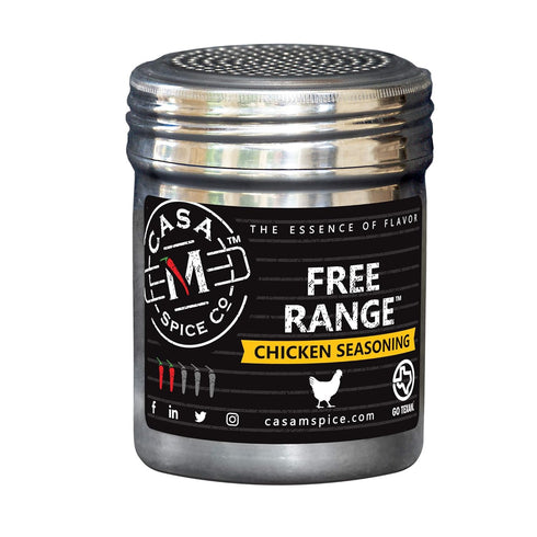 Casa M Spice Co Free Range Chicken Seasoning • Low Sodium • No MSG • Gluten Free • BBQ Spices (Original, Stainless