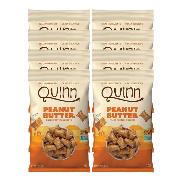 Quinn Gluten Free Peanut Butter Filled Pretzel Nuggets - Made with Real