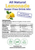 Pack, GramZero All Natural Lemonade Sugar Free Drink Mix Sports Great For Nutrition Club Loaded Teas, Zero Calorie