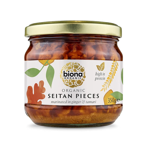 Biona Organic - Seitan Pieces (in Soya Sauce & Ginger) - 350g