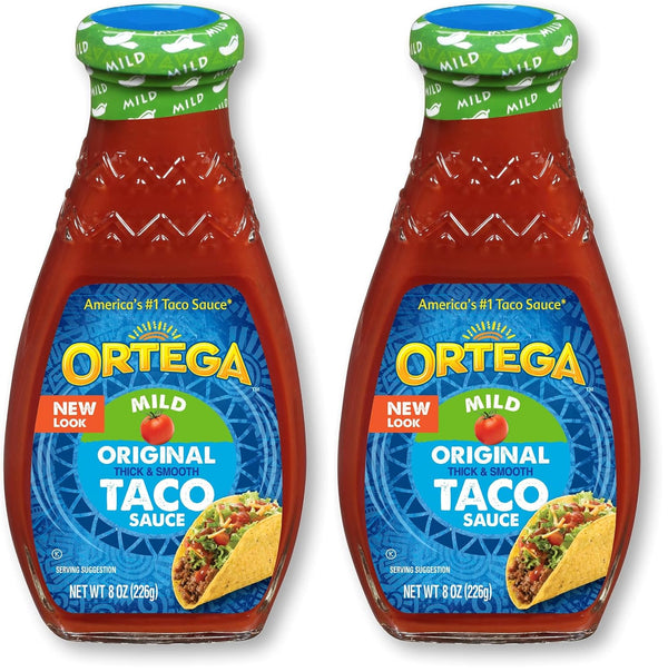 Ortega Original Taco Sauce, Mild, 8 Ounce (Pack of 2)