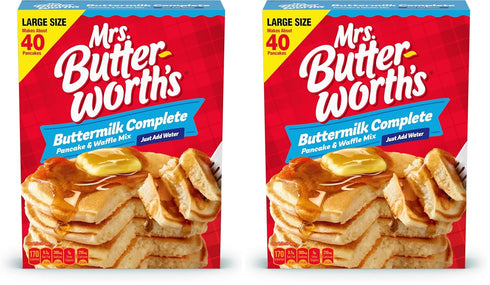 by Mrs. Butterworth's Mrs. Butterworth's Complete Buttermilk Pancake and Waffle Mix, 32 oz (Pack of