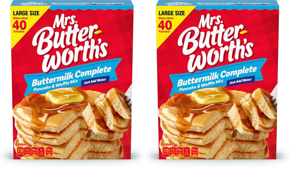 by Mrs. Butterworth's Mrs. Butterworth's Complete Buttermilk Pancake and Waffle Mix, 32 oz (Pack of
