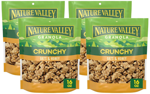 Nature Valley Oats & Honey Big & Crunchy Granola Breakfast Cereal,16 oz,(Pack