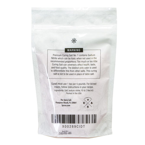1 6.25% (1 lb) The Spice Lab Curing Salt No. Pink Prague Powder with Sodium Nitrite Meat Curing Salt for Bacon, Jerky