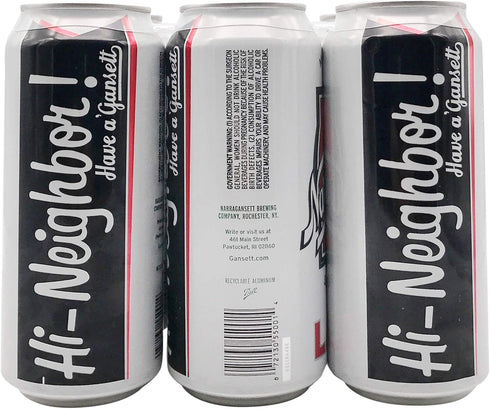 Narragansett 6Pk, 16 Oz Brewing, Lager, Fl Fl Cans