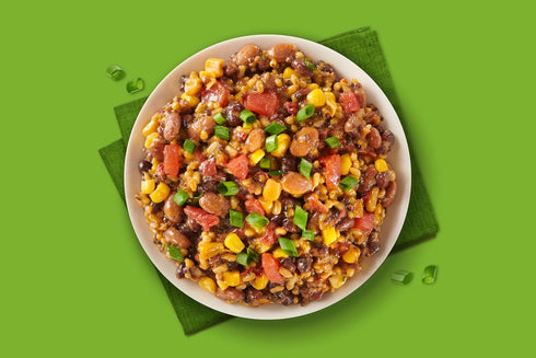 7 oz (Pack 3) Miss Olives Southwest Style Bean & Grain Bowl, Lower Sodium Microwavable Ready Meal, Plant-Based