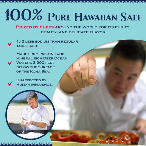 3.5 Sea Salts Of Hawaii Pure Kona Deep Sea Salt Hawaiian Sea Salt, Ounce Bottle - Made in Hawaii