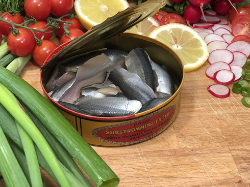 Best Natural by NJTrading Surstroemming Fillets - Fermented Herring Fillets in Traditional Tin