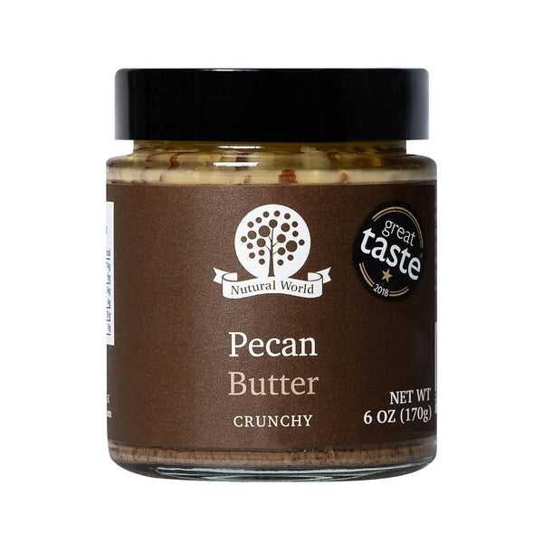 Nutural World - Crunchy Pecan Nut Butter 6 Oz (170g) Great Taste