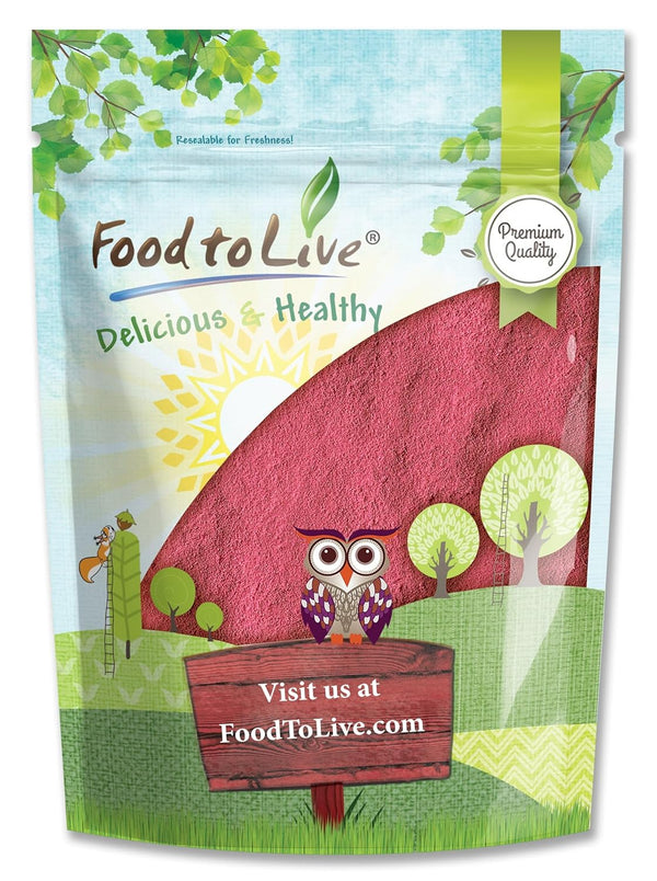 Food to Live Raspberry Juice Powder, 2 Pounds Spray-Dried, No Sugar Added,