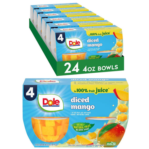 Dole Diced Mango in 100% Fruit Juice - Dole Fruit Bowls -