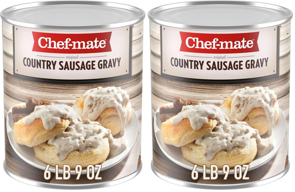 Chef-mate Country Sausage Gravy, Breakfast Sausage, Biscuits and Gravy, 6 lb 9