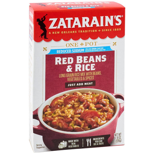 8 oz (Pack 8) Zatarain's Reduced Sodium Red Beans & Rice