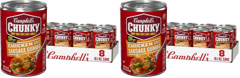 Campbells Chunky Soup, Chicken and Sausage Gumbo, 16.1 oz Can (Case of