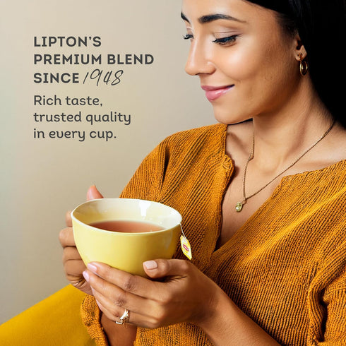 900 (Pack 1) Lipton Yellow Label International Blend | Premium Tea |Black Tea | Rich Flavor for Traditional Chai |