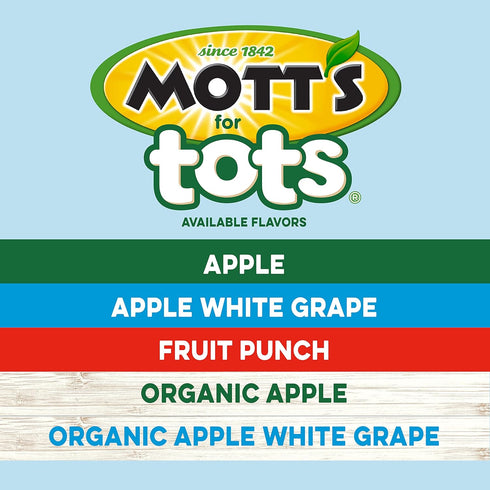 64 Oz 40% 100% Mott's For Tots Apple, Fl Bottle, Juice With Purified Water, Good Source Of Vitamin C, Less Sugar Than