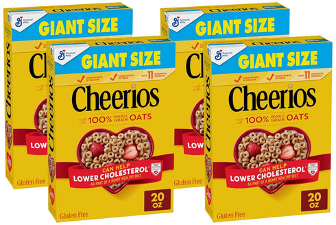 Cheerios Cereal, Limited Edition Heart Shapes, Affirmations Box, Heart Healthy, Gluten Free,