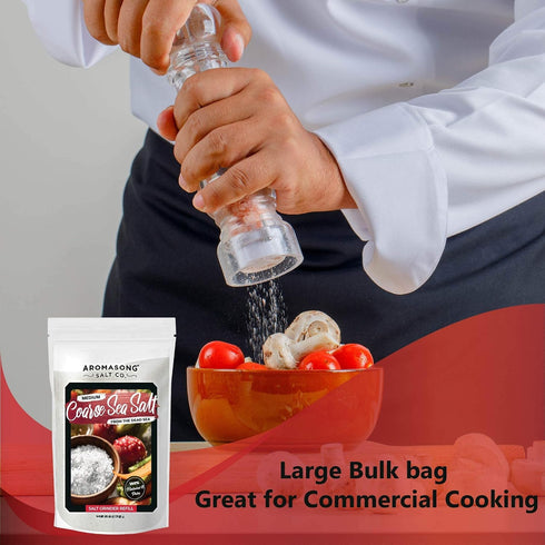 100% 2.43 LB 2.43 LB Aromasong Natural Sea Salt Coarse Grain with Fine Grain Sea Salt from the Dead Sea, Unrefined