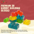 3D Gummy 5 Gummies 3D NY Spice Shop Building Blocks Candy - Pound Sweet and Tasty Brick Shaped - Colorful Fruit