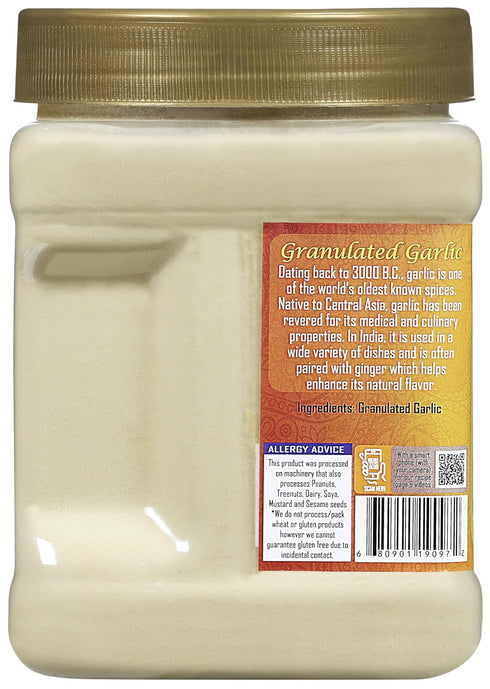 Rani Granulated Garlic, Coarse Ground Garlic, 16oz (1lb) PET Jar, All Natural, Gluten Friendly, Vegan