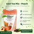 (16 packets) BioSweet Iced Tea Mixes - Peach Flavor | Zero Calorie Mix from Real Black Tea | Naturally Sweetened