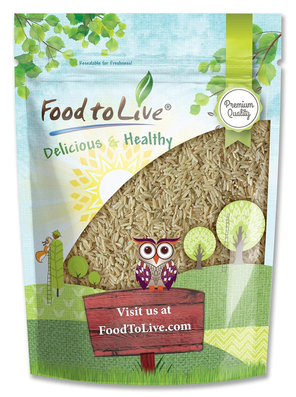 Food to Live Long Grain Brown Rice, 3 Pounds Whole Grain, Raw,