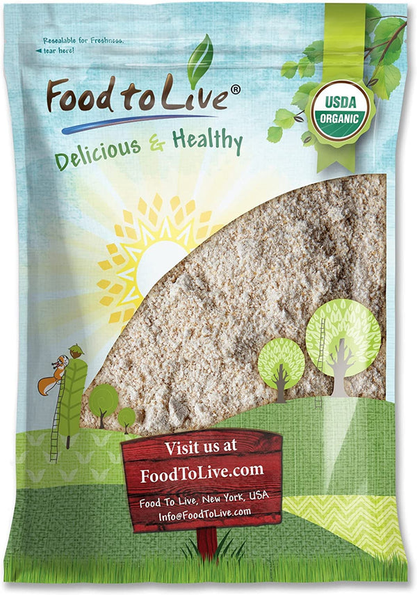Food to Live Organic Whole Grain Buckwheat Flour, 8 Pounds Non-GMO, Kosher,