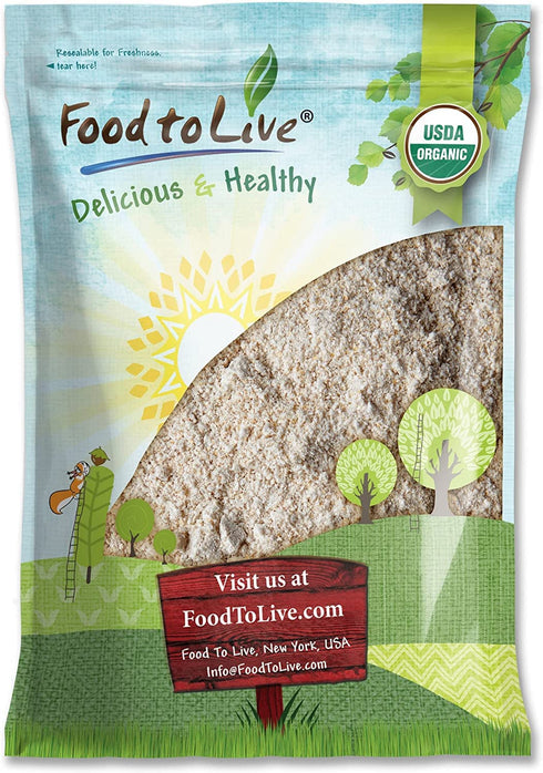 Food to Live Organic Whole Grain Buckwheat Flour, 10 Pounds Non-GMO, Kosher,