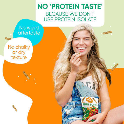Aggropops 18g 8g Pack 2 2 2 High Protein Lentil Snacks - Protein & Fiber Per Bag. Low Calorie, Vegan, Low Carb