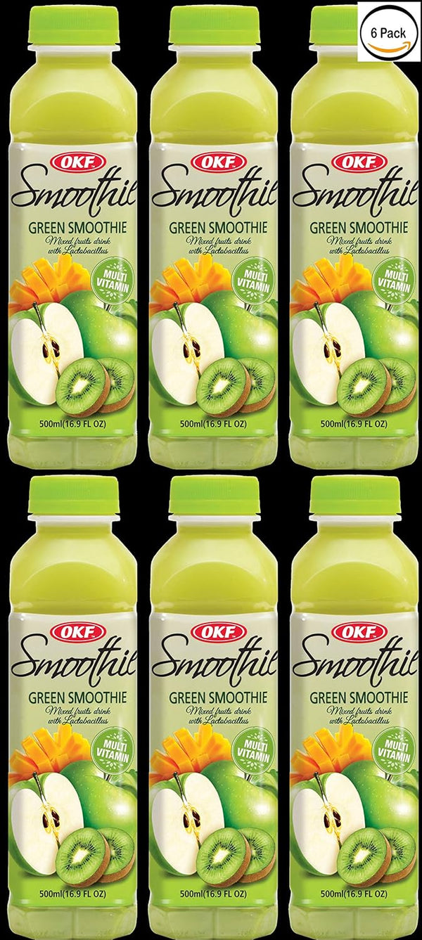 OKF Smoothie, Multi Vitamin Premium New Drink, 16.9 Fluid Ounce (Green Smoothie,