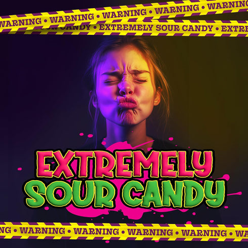 250g Barnetts Sweets Mega Sour Candy Bubblegum