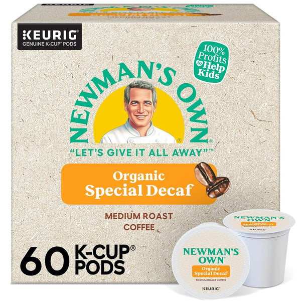 Newman's Own Organics Special Blend Decaf Keurig Single-Serve K-Cup Pods, Medium Roast
