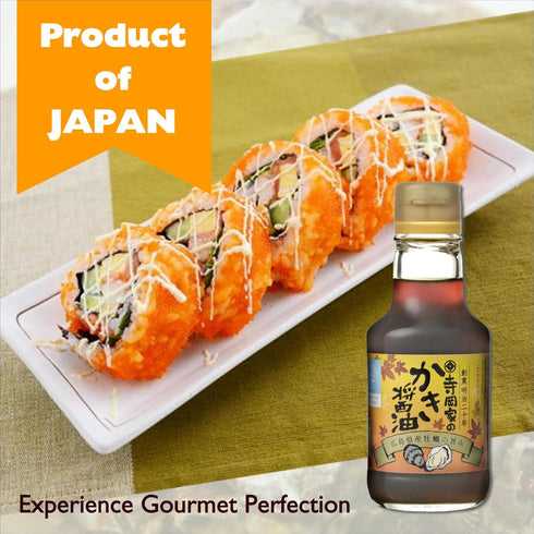 Teraokake Oyster Soy Sauce, 150ml (5.1 Fl Oz), Flavorful Dashi Umami Japanese Shoyu, Made in Japan
