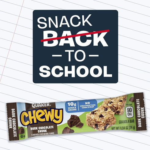 Pack, 18 Count Quaker Chewy Granola Bars, Variety