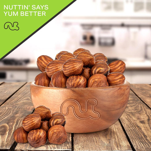 Filberts (48oz 3 LB) Packed NUT CRAVINGS - Raw Hazelnuts with Skin - Unsalted, Shelled, - Bulk Nuts Fresh in Resealable