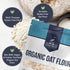 5 Lb Great River Milling Organic Oat Flour | Gluten Free Whole Grain Flour | Non-GMO, Kosher, Vegan Certified |